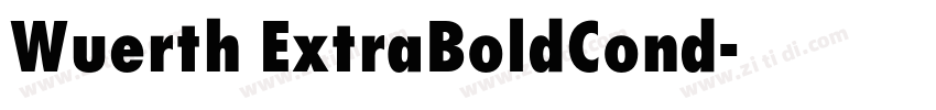 Wuerth ExtraBoldCond字体转换
